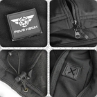 Тактическая куртка Pave Hawk PLY-6 Black 2XL мужская военная водонепроницаемая с карманами сзади - изображение 5