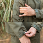 Тактична куртка Pave Hawk PLY-6 Green (M) чоловіча армійська з капюшоном та кишенями на рукавах - зображення 5