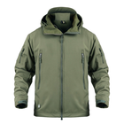 Тактична куртка Pave Hawk PLY-6 Green (5XL) осінньо-зимова з капюшоном на затяжках taktical - зображення 1