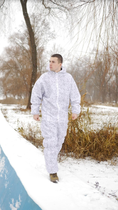Тактичний зимовий маскувальний водонепроникний костюм мультикам , Маскхалат "Multicam Alpine" білий камуфляж для ЗСУ - зображення 3