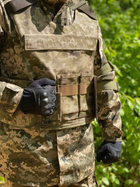 Рукавиці тактичні чорні без пальців ЗСУ - 10шт розмір XL - зображення 3