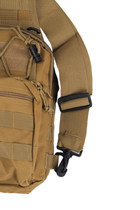 Тактическая сумка универсальная через плече 6л Койот - изображение 4