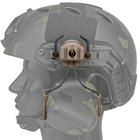 Адаптер крепление для наушников Peltor, Walker’s, Earmor M31/M32 на шлем каску с планкой Пикатинни, TAN (15031) - изображение 2