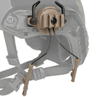 Адаптер кріплення для навушників Earmor M31/M32, Walkers, Peltor на шолом з планкою Пікатінні, TAN (15031) - зображення 3