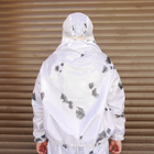 Тактичний зимовий маскхалат білий маскувальний костюм клякса - зображення 5