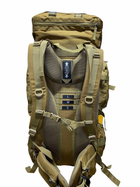 Тактический каркасный походный рюкзак Over Earth модель 625 80 литров койот - изображение 5