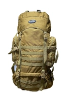 Тактический каркасный походный рюкзак Over Earth модель 625 80 литров койот - изображение 6