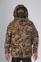 Військова тактична зимова куртка Softshell Мультикам XL - зображення 1