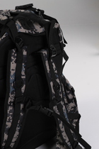 Військовий тактичний рюкзак Yakeda 50-60л Піксель чорний - зображення 8