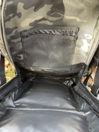 Штурмовий військовий тактичний рюкзак Yakeda 45-50л Чорний - зображення 4
