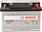Автомобильный аккумулятор Bosch 6 CT-70-R S3 70 Ач 640 А (0 092 S30 080)