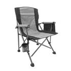 Раскладное кресло Lesko S4577 Gray для рыбалки дачи