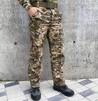 Штаны тактические софтшелл с флисом Пиксель ММ14 утепленные Штаны для военных 60 - изображение 1