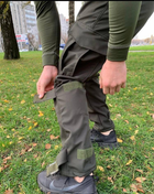 Штани тактичні софтшел із флісом Колір Хакі утеплені штани для військових XL - зображення 3