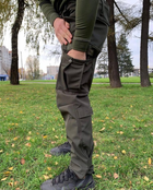 Штани тактичні софтшел із флісом Колір Хакі утеплені штани для військових M - зображення 2