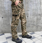 Штаны тактические софтшелл с флисом Пиксель ММ14 утепленные Штаны для военных 56 - изображение 2