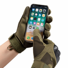 Тактичні армейскі рукавички CORHUNTER Touch Screen цвет Хакі розмір M (FF -115M) - зображення 6
