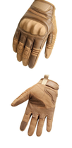 Перчатки тактические сенсорные Hard Knuckle Khaki XL - изображение 3