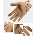 Перчатки тактические сенсорные Hard Knuckle Khaki XL - изображение 4