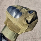Армейские тактические перчатки утепленные XL Олива (KT-7737) - изображение 6