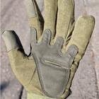 Армейские тактические перчатки утепленные XL Олива (KT-7737) - изображение 7