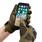Армейские тактические перчатки утепленные XL Олива (KT-7737) - изображение 9