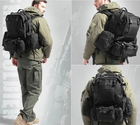 Военный рюкзак Mil-tec 36 л с подсумками Черный Тактический рюкзак Defense Pack Assembly на 36 литров с системой MOLLE Армейский Штурмовой Рюкзак - изображение 3