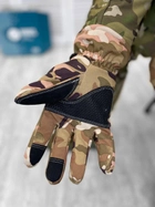 Зимові рукавички софтшел подвійний фліс сенсорні - зображення 2