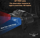 Прибор ночного видения G1 4.5х Night Vision 1920x1080P невидимая волна 940nm с креплением на голову - изображение 5