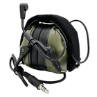 Активні тактичні навушники Earmor M32 mod3 Зелений NRR 22 IPX-5 захисні з мікрофоном і автовідключенням - зображення 5