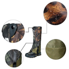 Гамаши тактические FG Зеленый с принтом от дождя, снега, болота на липучке + пряжка для обуви - изображение 3