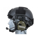 Активные наушники тактические Earmor M32H Зеленый NRR 82 IPX-5 защитные c креплением на шлем и микрофоном + автоотключение - зображення 6