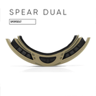 Тактична маска WILEY X SPEAR Dual Smoke/Clear/Rust Tan Frame (3 лінзи) Оливкова матова - изображение 3
