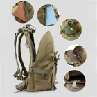 Мужской тактический рюкзак A19 на 30 л с креплением Molly, Оливковый - изображение 7