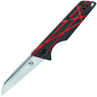 Ніж складний кишеньковий з фіксацією Slip joint StatGear LEDG-RED Ledge Black/Red 155 мм - зображення 1