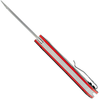 Нож складной карманный с фиксацией Slip joint StatGear LEDG-RED Ledge Black/Red 155 мм - изображение 3