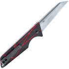 Нож складной карманный с фиксацией Slip joint StatGear LEDG-RED Ledge Black/Red 155 мм - изображение 4