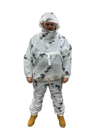 Військовий дощовик костюм Білий, зимовий маскувальний маскхалат Розмір М 94-102 зріст 167-185 - зображення 4