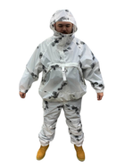 Военный дождевик костюм Белый, зимний маскировочный маскхалат Размер Л 102-110 рост 167-185 - изображение 3