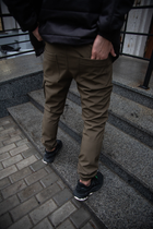 Чоловічі зимові тактичні штани Soft Shell хакі на флісі Flash Карго M - зображення 10
