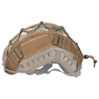 Кавер защитный чехол на каску шлем FAST Фаст Elastic Rope Multicam (CP) (124700) - изображение 3