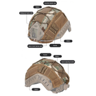 Кавер защитный чехол на каску шлем FAST Фаст Elastic Rope Multicam (CP) (124700) - изображение 6