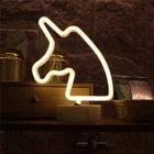 Ночной светильник Neon Decoration Lamp Series Unicorn Белый декоративный (722820)