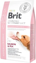 Сухой корм для всех возрастов Brit VetDiets при пищевой аллергии с лососем горохом и гречкой