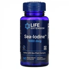 Йод, Life Extension 1000 мкг, 60 капсул (LEX-17406)