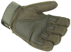 Тактические перчатки полнопалые Oakley XL темно-зеленые - изображение 6