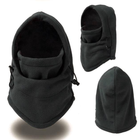 Балаклава тёплая флисовая до -20 маска, подшлемник, баф, Черный - изображение 1