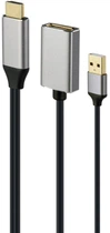 Адаптер-перехідник Cablexpert HDMI на DisplayPort, 4K (A-HDMIM-DPF-02)