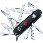 Складной нож Victorinox HUNTSMAN ARMY Эмблема ВСУ + Трезубец ЗСУ 1.3713.3_W1010u