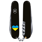 Складаний ніж Victorinox CLIMBER UKRAINE Серце синьо-жовте 1.3703.3_T1090u - зображення 2